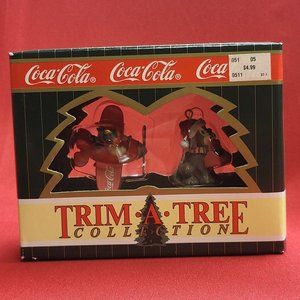 Coca Cola Trim A Tree Collection Elf Flying Airplane Dog Carrying Coke Bottles